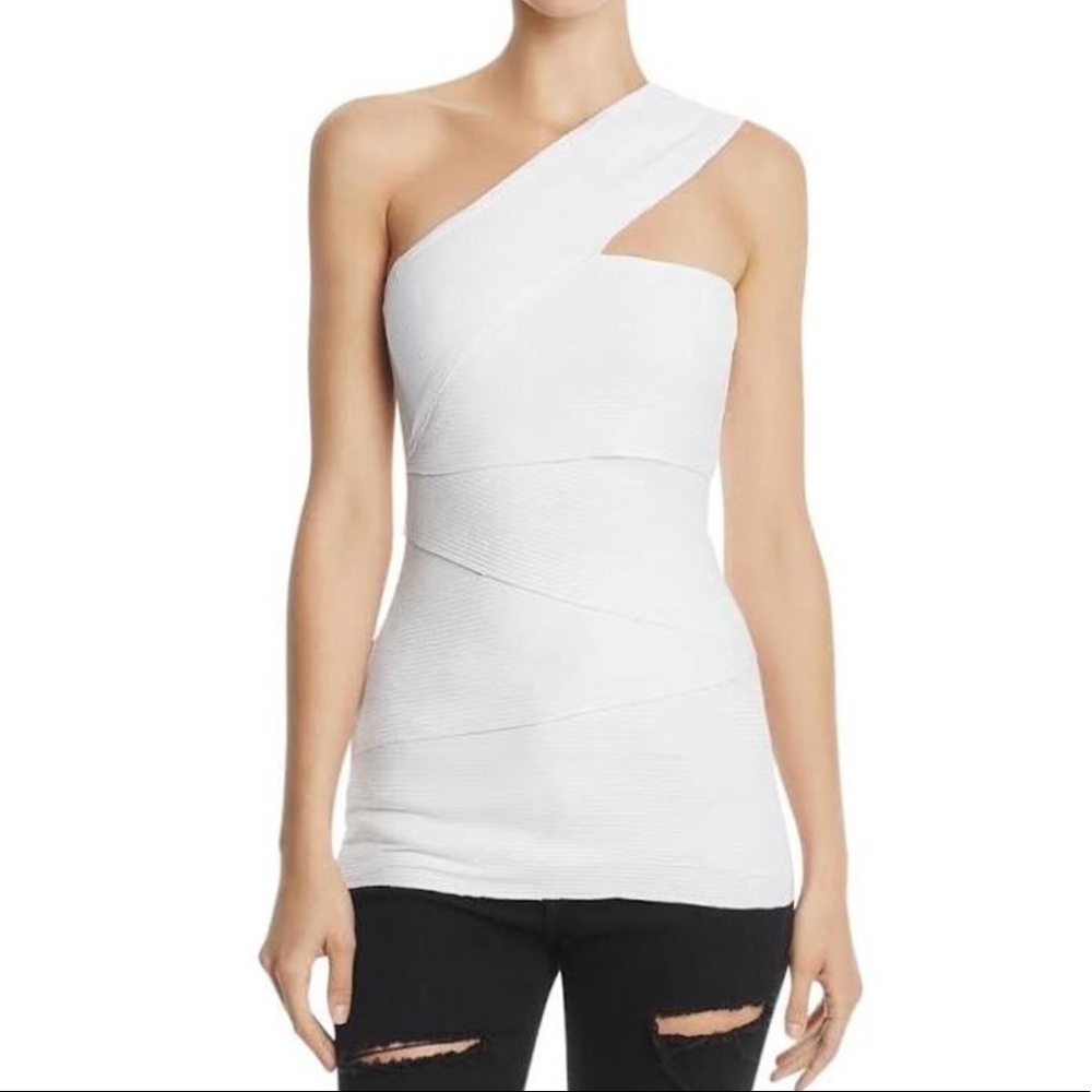 Bailey 44 White One Shoulder Top